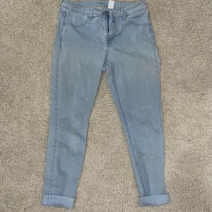 H&M jeans; size 29, skinny ankle, regular waist